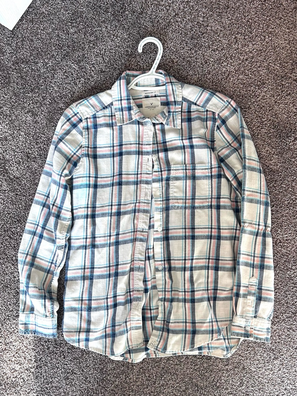 Boyfriend Fit American Eagle Flannel Shirt